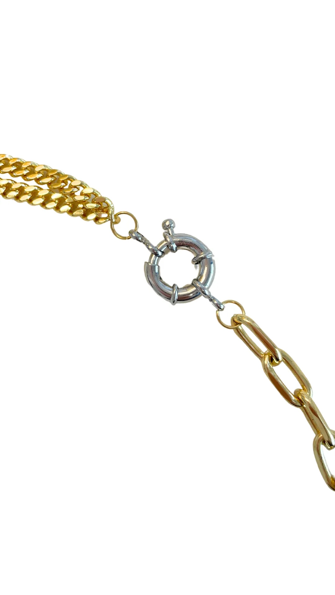 Two-tone Mixed Chain Bracelet