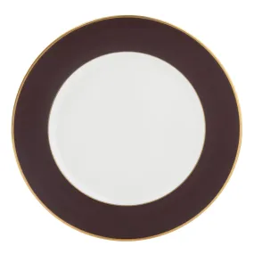 Ultra-White ColorSheen Chocolate Gold Charger Plate