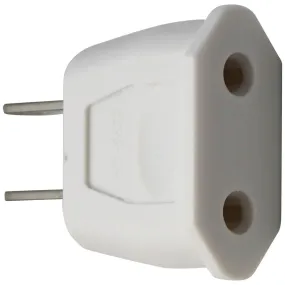 Universal EU/US Wall Plug Adapter / Converter (EU to US) - White (JHD-9622)