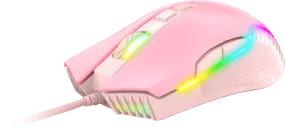 USB RGB Optical Gaming Mouse - 6400dpi (Pink)