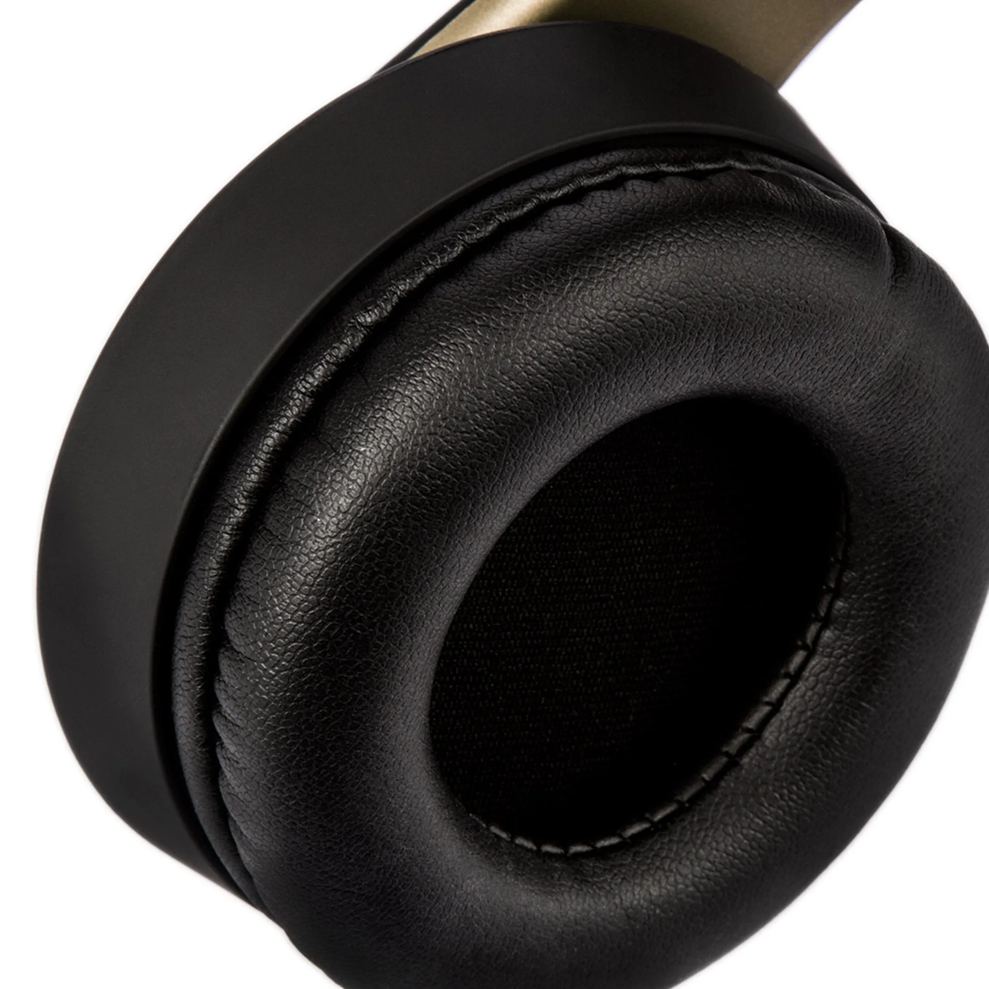 Veho No Proof No Glory NP-2 Bluetooth Wireless/Wired Over-Ear Headphones | Stereo | Adjustable | Flex Anti-Tangle Cable | Microphone | Remote Control -  Black/Gold