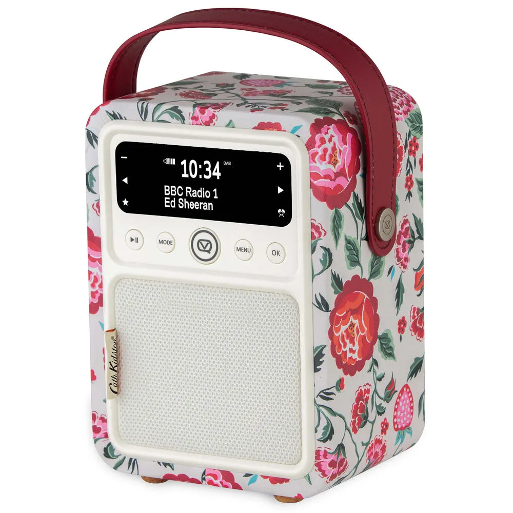 VQ Monty DAB  Radio with Bluetooth Speaker by Cath Kidston (Strawberry Garden)