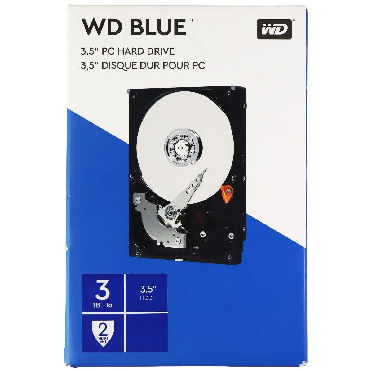 WD Blue 3TB 3.5 Inch PC Hard Drive - Black (WDBH2D0030HNC-NRSN)