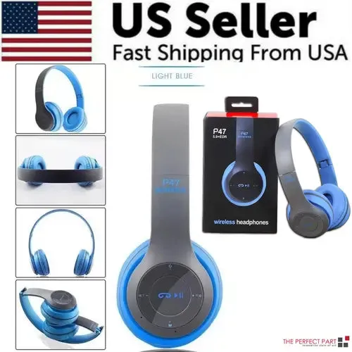 Wireless Bluetooth 5.0 Headphones Headset Over-Ear FM Radio MIC