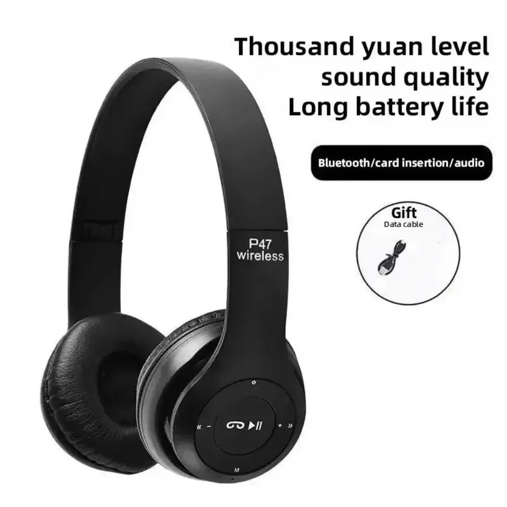 Wireless Bluetooth 5.0 Headphones Headset Over-Ear FM Radio MIC