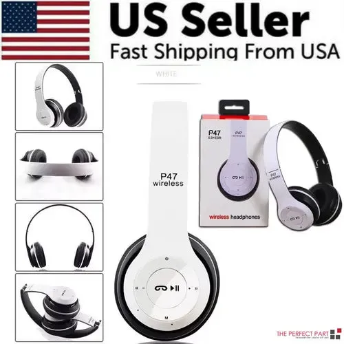 Wireless Bluetooth 5.0 Headphones Headset Over-Ear FM Radio MIC