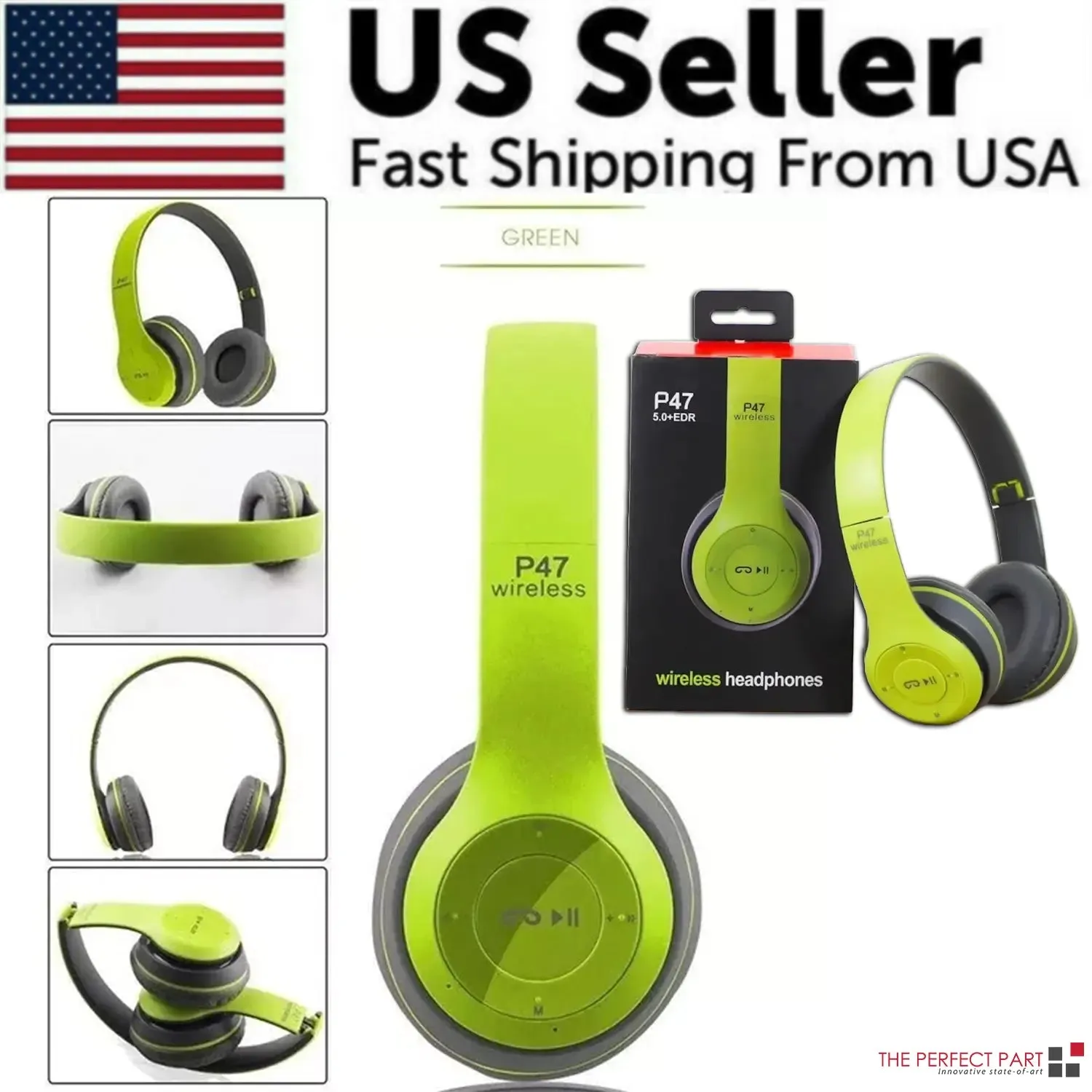 Wireless Bluetooth 5.0 Headphones Headset Over-Ear FM Radio MIC