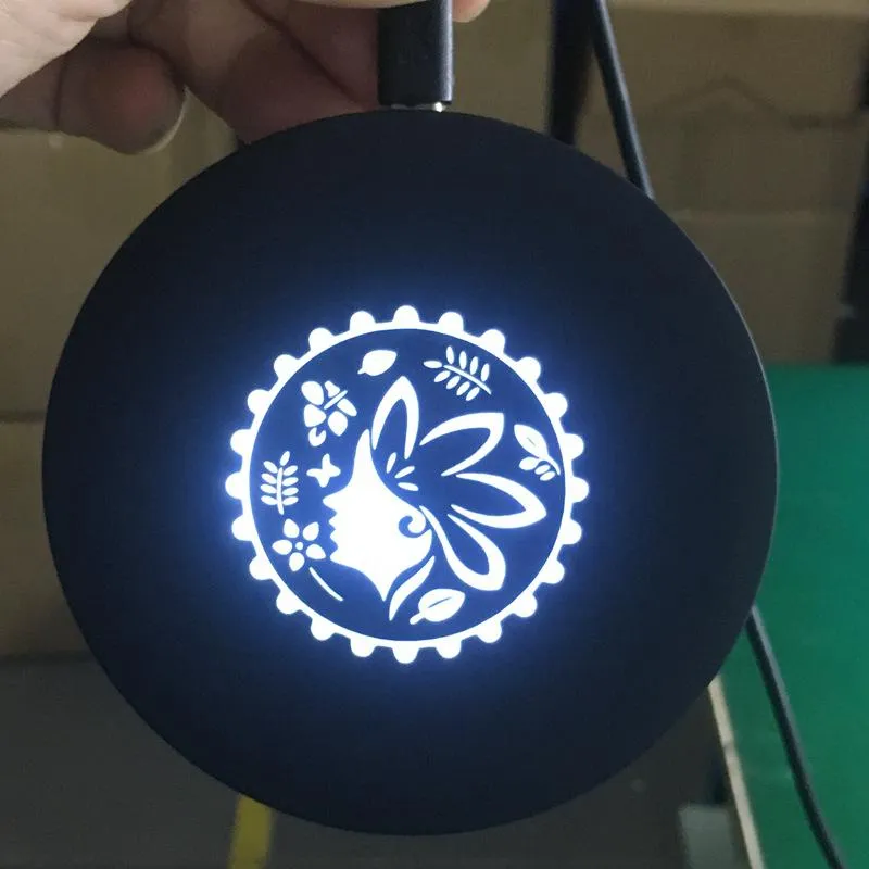 Wireless charging with Glowing Logo (Black)