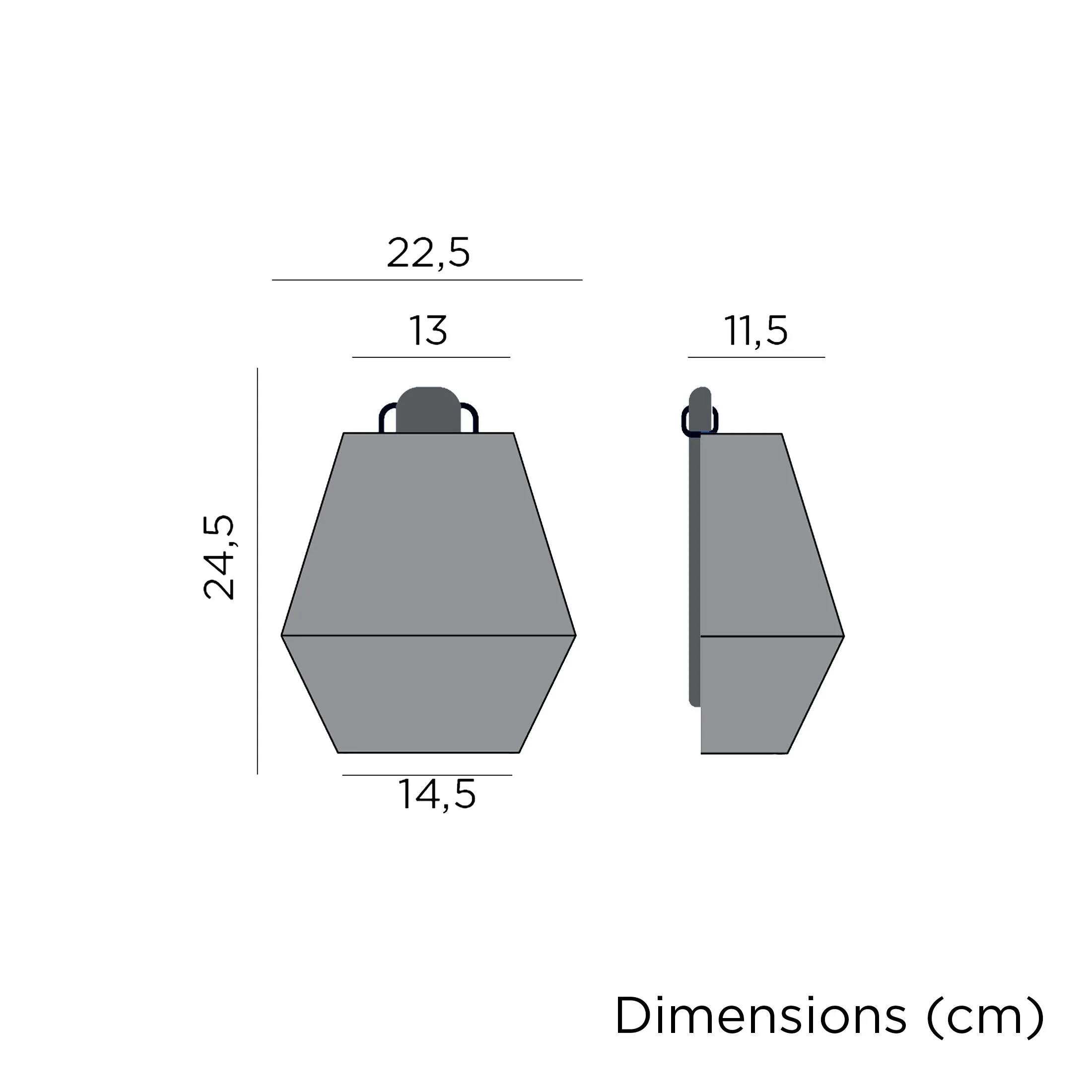 Wireless wall light CONTA 25 WALL