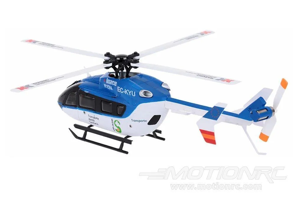 XK K124 Blue 120 Size Gyro Stabilized Helicopter - RTF