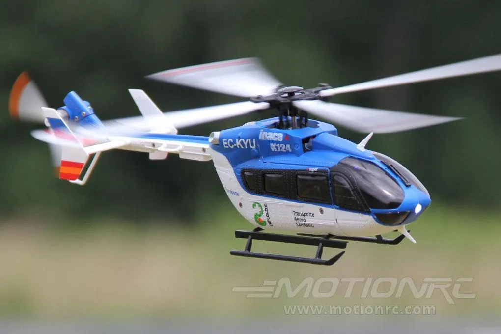 XK K124 Blue 120 Size Gyro Stabilized Helicopter - RTF