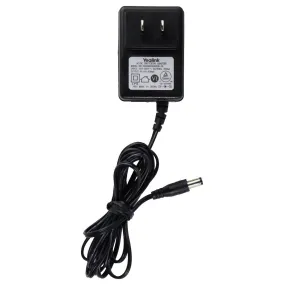 Yealink AC/DC (5V/600mA) Wall Charger/Power Supply - Black (OH-1006B0500600U-UL)