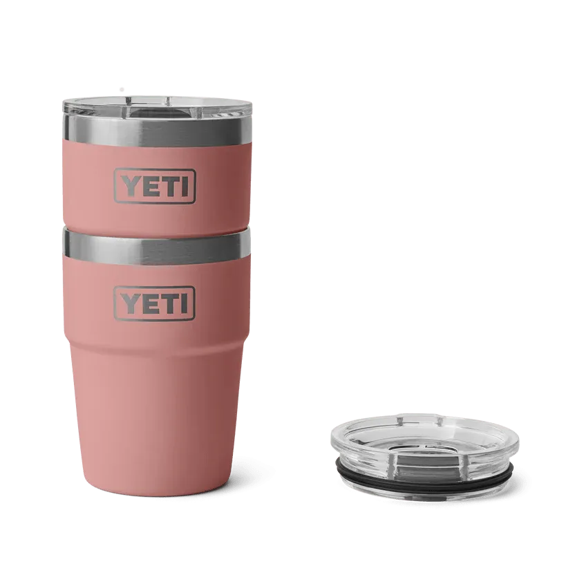 YETI - Rambler® 16oz (473ml) Stackable Cup with MAGSLIDER™ LID - Sandstone Pink