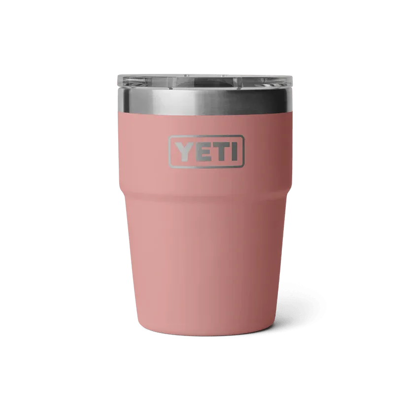 YETI - Rambler® 16oz (473ml) Stackable Cup with MAGSLIDER™ LID - Sandstone Pink