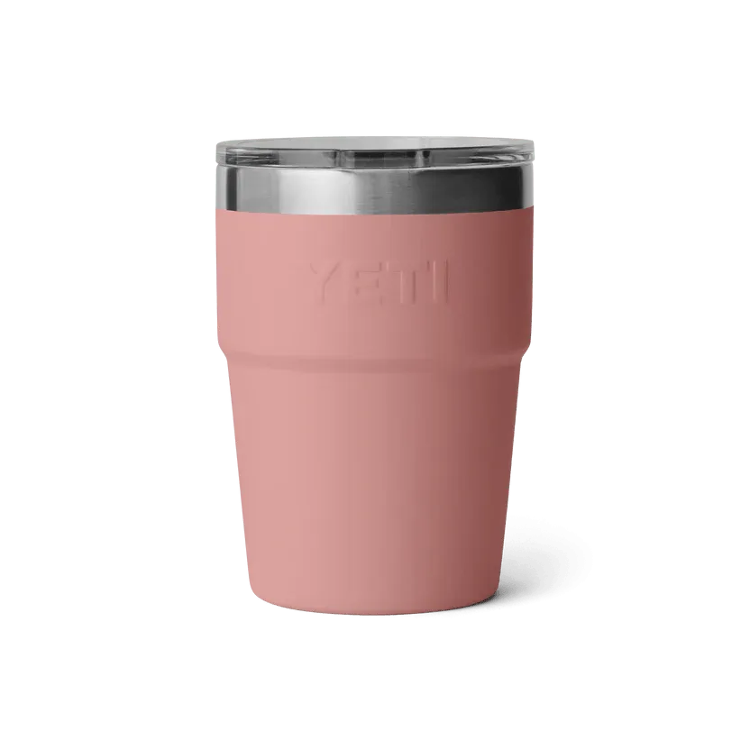 YETI - Rambler® 16oz (473ml) Stackable Cup with MAGSLIDER™ LID - Sandstone Pink