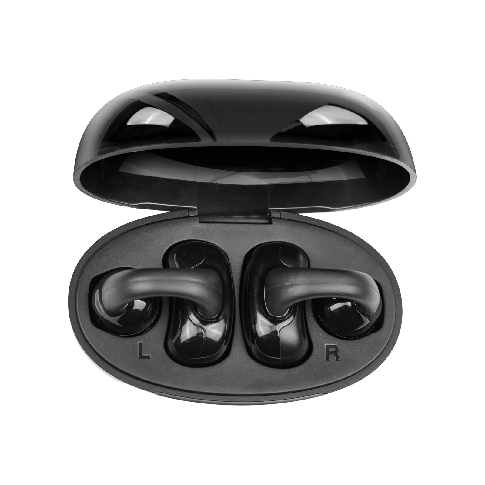 YouthWhisper Open Ear Clips on Headphones Wireless Earbuds Bluetooth Stereo Sport Earphones with Mic Noise Canceling Lightweight Waterproof