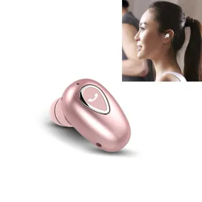 YX01 Sweatproof Bluetooth 4.1 Wireless Bluetooth Earphone, Support Memory Connection & HD Call (Rose Gold)